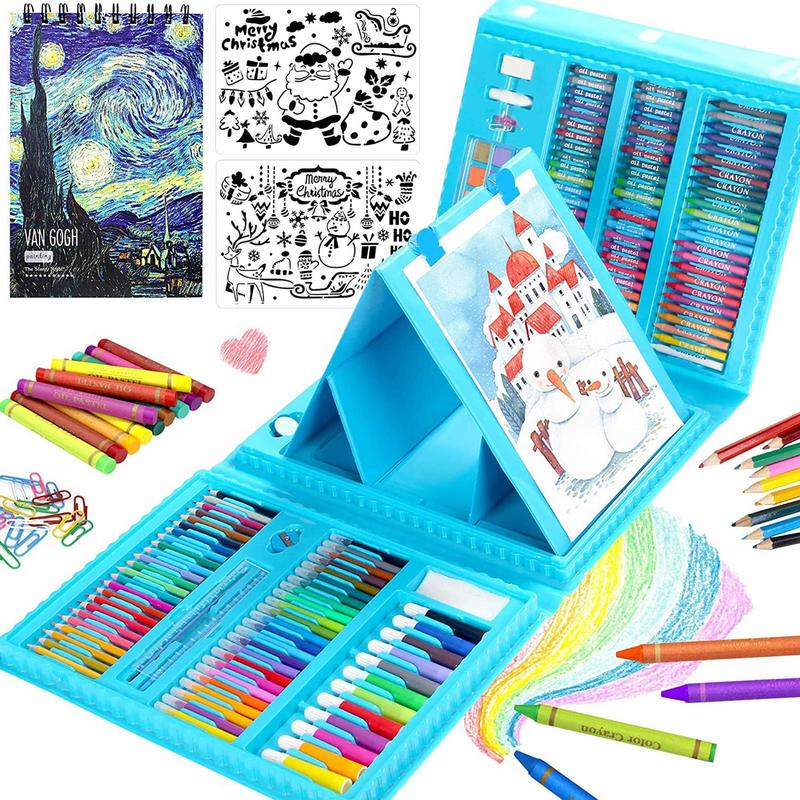 MEGA SET DE ARTE KIT ESCOLAR 208 PIEZAS🤩🫶🏻