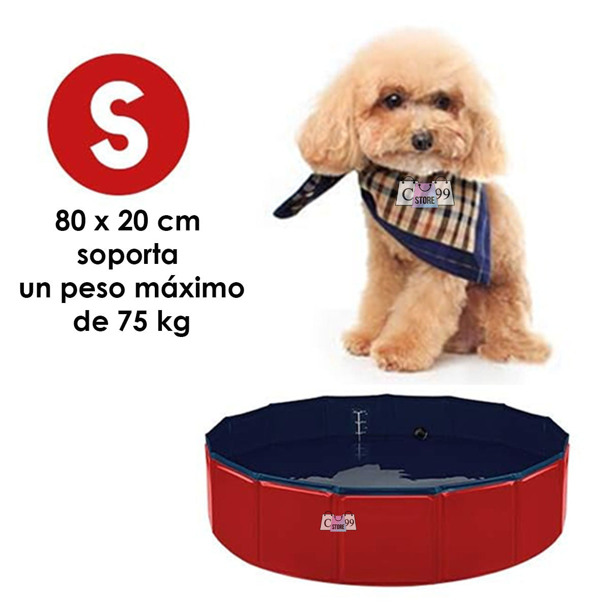 Piscina Para Mascotas y Niños 80Cm